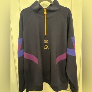 LA Galaxy adidas Originals Half-Zip Top